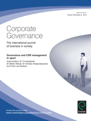 cover image of Corporate Governance, Volume 15, Issue 2